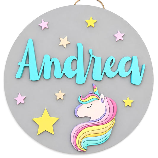 Cartel Nombre Unicornio