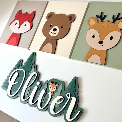 Set de Animales y Nombre