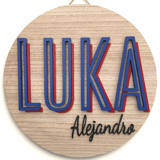 Cartel con nombre